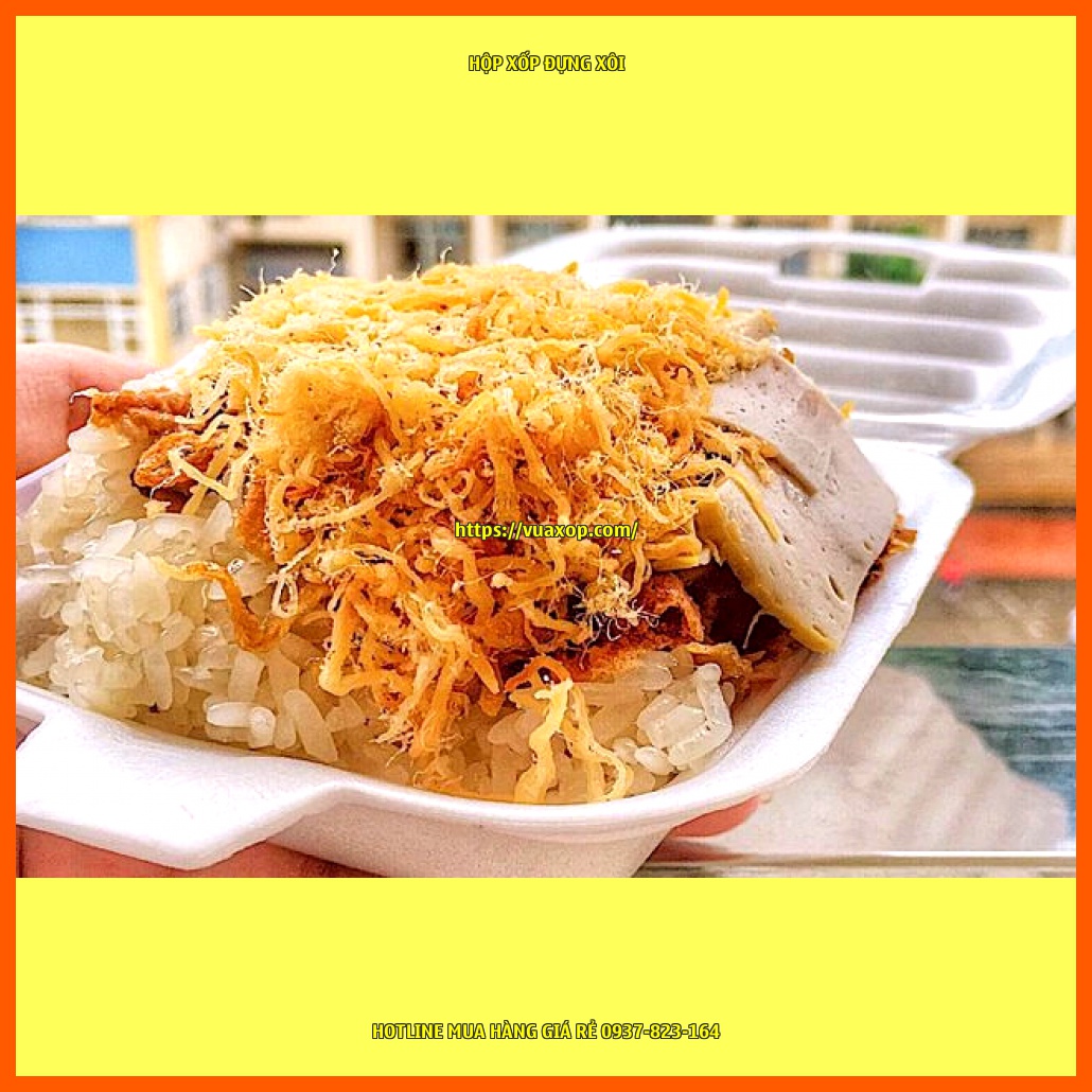 Hộp xốp đựng xôi